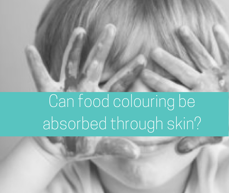 Can food colouring be absorbed through skin – an experiment!