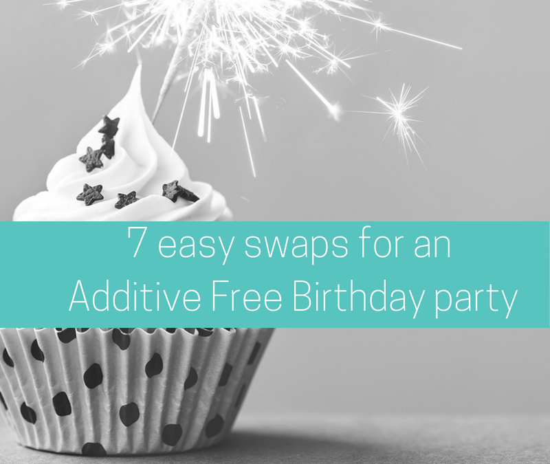 7 easy swaps for an additive free birthday party