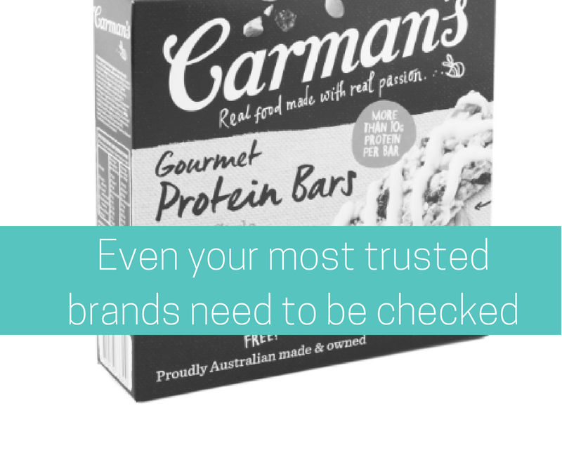 Even your most trusted additive free brands need to be checked regularly
