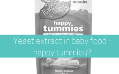 Yeast extract in baby food, can it equate to happy tummies?