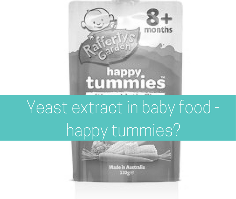 Yeast extract in baby food, can it equate to happy tummies?