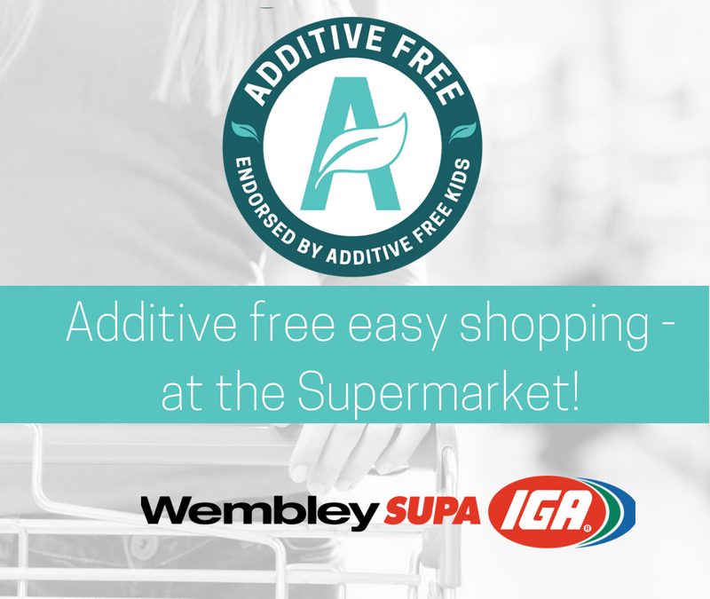 Additive Free Easy Shopping – the first supermarket to partner with Additive Free Kids
