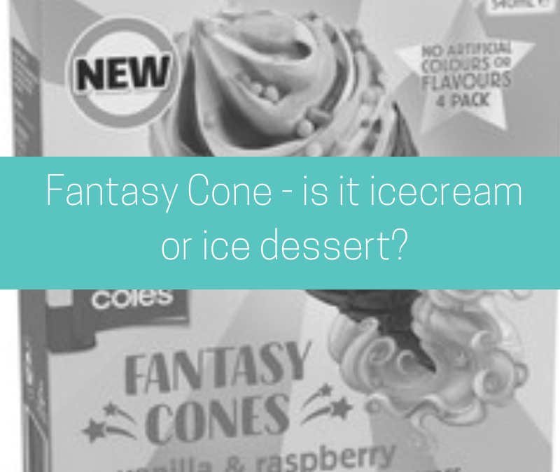 Fantasty Cone – is it icecream or an ice dessert?