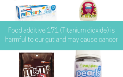 Food additive 171 (titanium dioxide) is harmful to our gut and may cause cancer