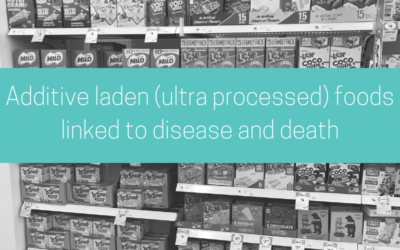 Additive laden (ultra processed) foods linked to disease and death.