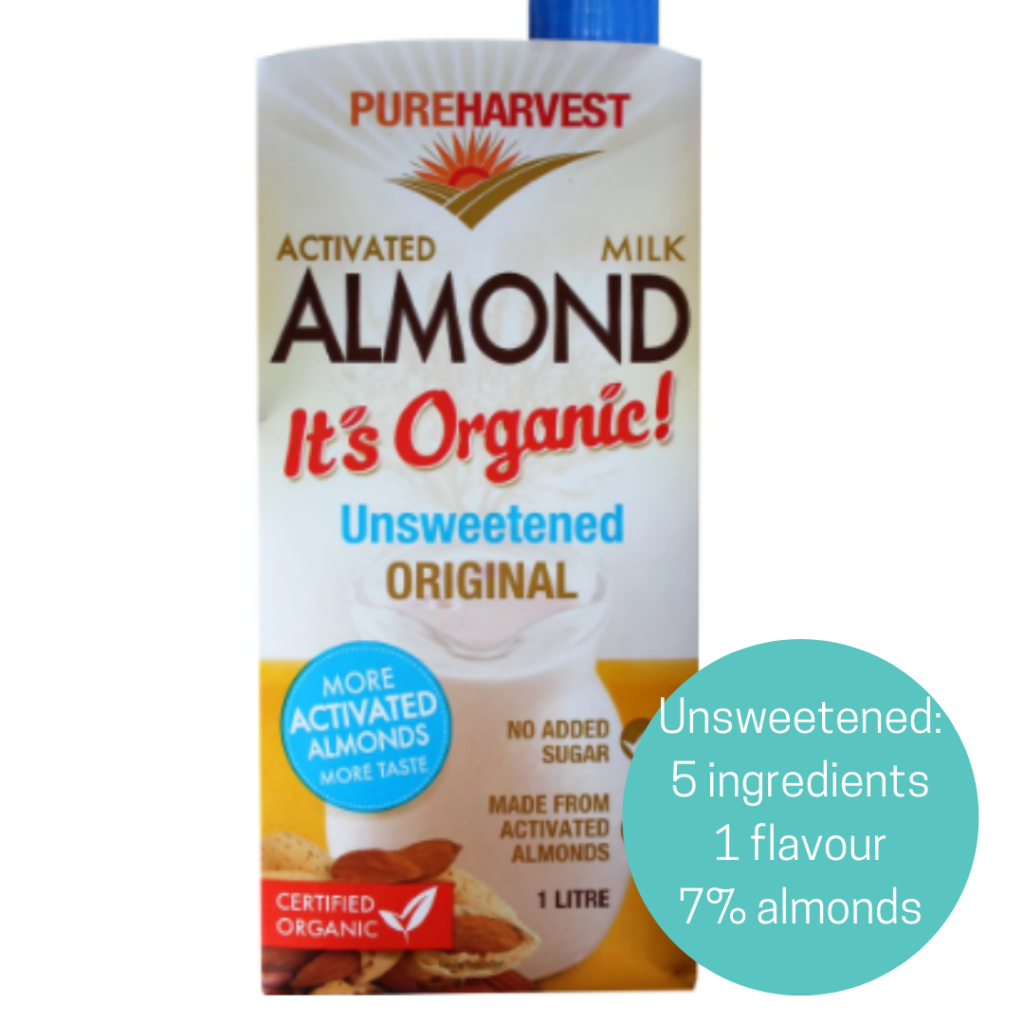 Pure harvest original almond milk