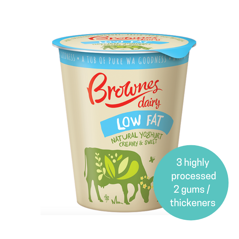 Brownes low fat natural yoghurt