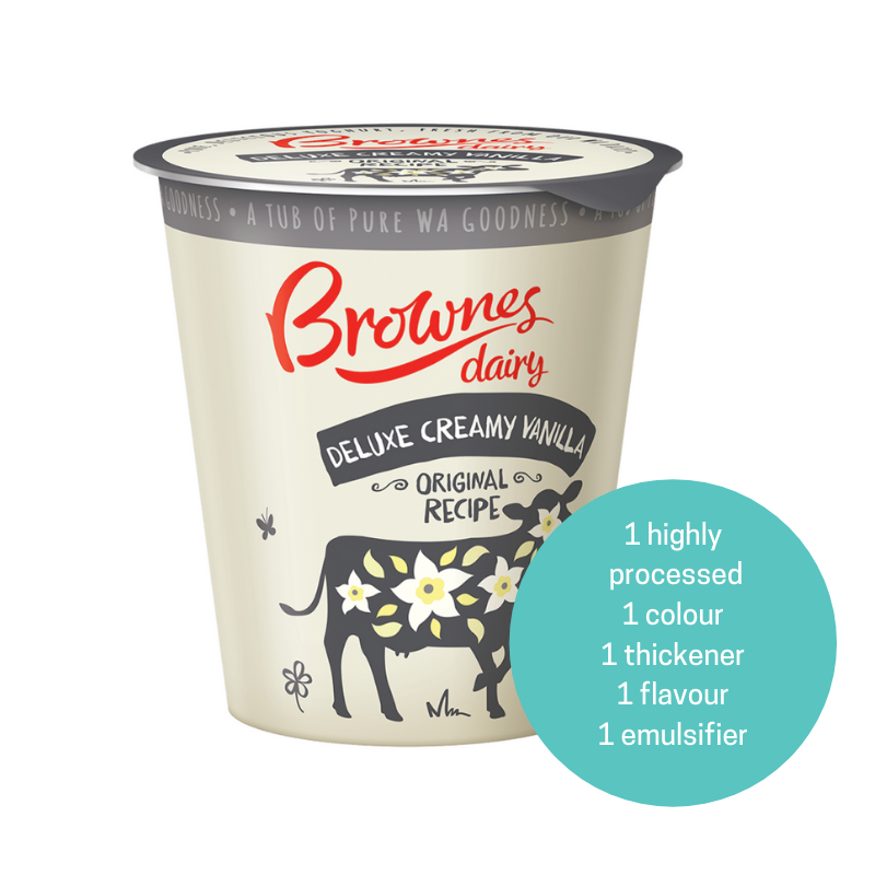 Brownes deluxe creamy vanilla yoghurt