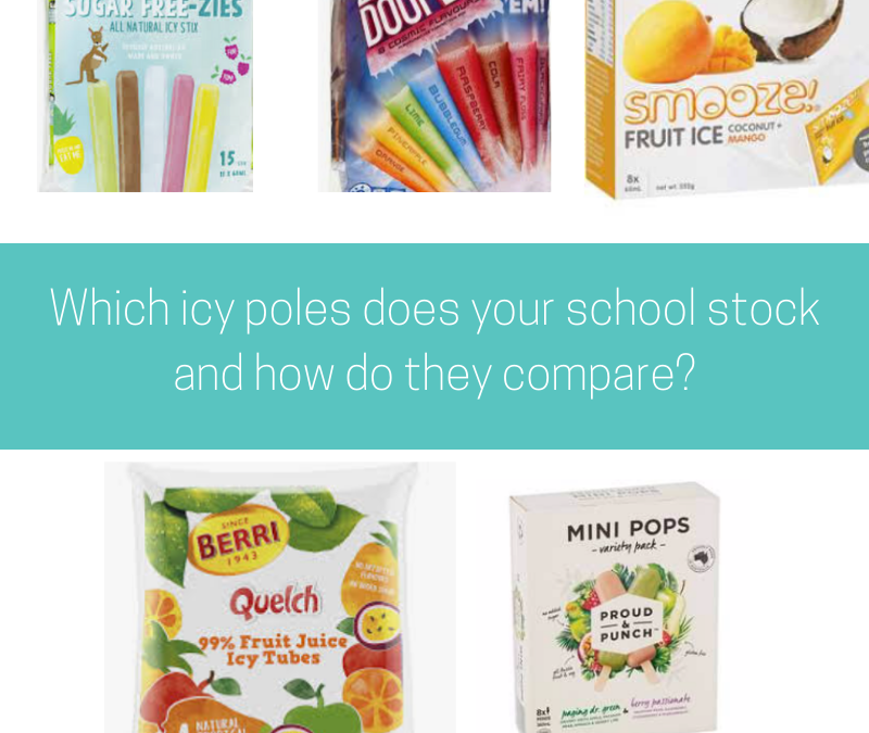 Which icy poles does your school stock and how do they compare?