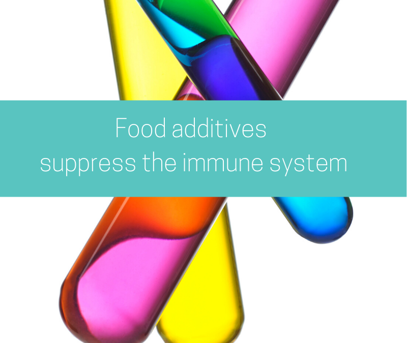 Food additives suppress immune system