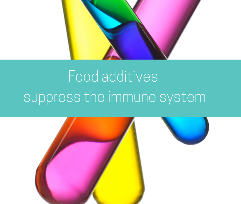 Food additives suppress the immune system