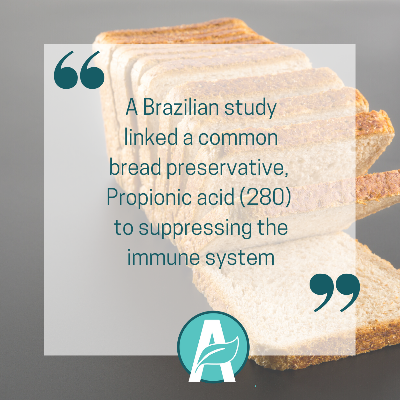 Food Additives suppress immune system -  Propionic acid (280)