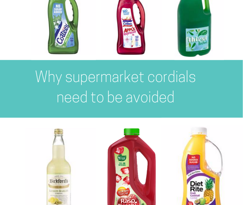 Why supermarket cordial should be avoided