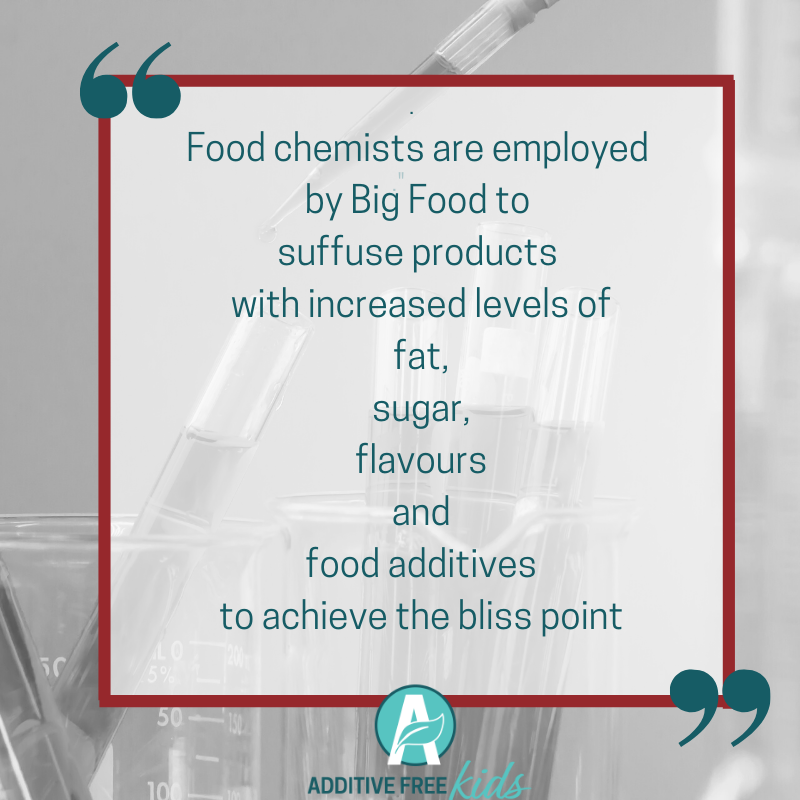 Food chemists employed by big food to create bliss points