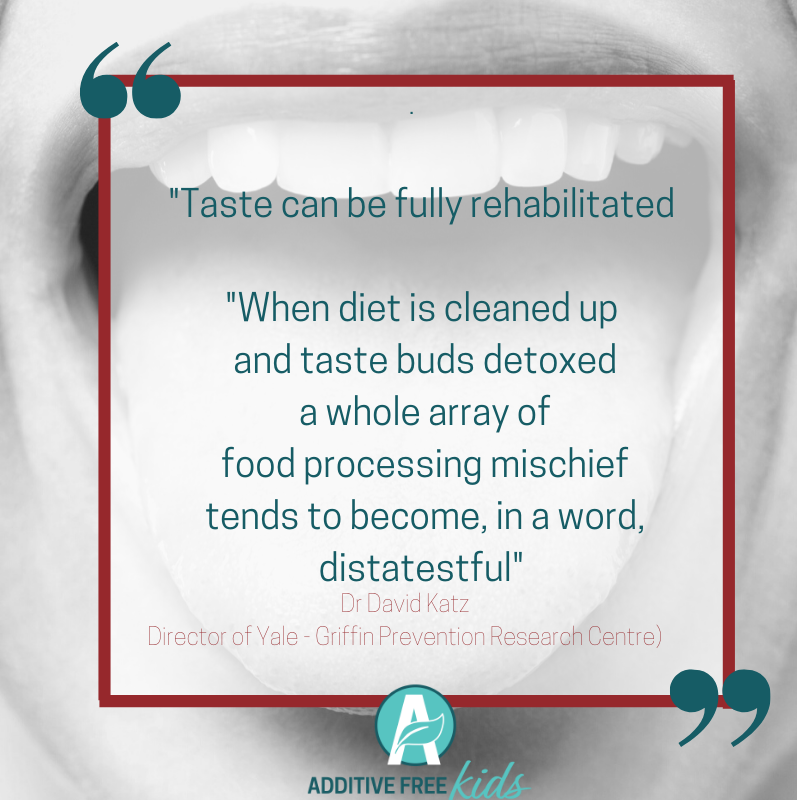 Taste can be rehabilitated!